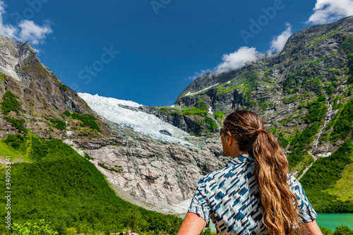 Bøyabreeen Gletscher in Norwegen, Scandinavien