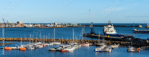 Peterhead Harbour and Marina Panorama photo
