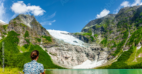Bøyabreeen Gletscher in Norwegen, Scandinavien