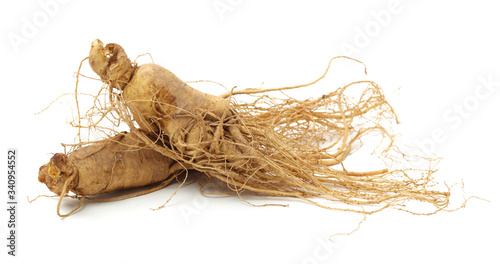 ginseng isolated on white background © zcy
