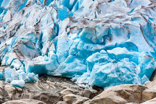 Gletscher Nigardsbreen in Norwegen, Skandinavien
