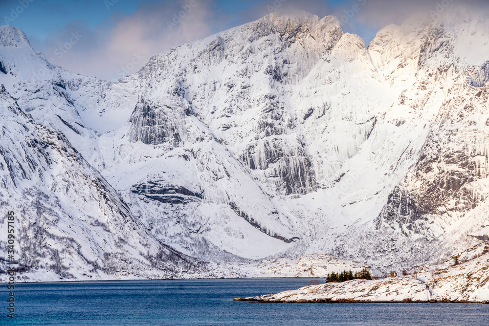 Snowcapped mountains in Norway Snowcapped mountains in Norway