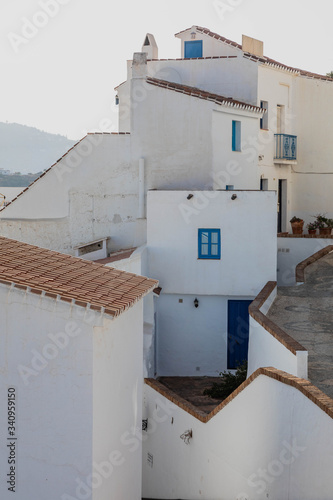 views of the old mediterranean village of Figiliana in Andalusia, Spain