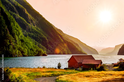 Blick auf den Hylsjord in Suldal, Norwegen