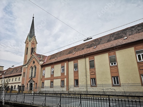 Graz Corona Lockdown - Altstadt und Sehenswürdigkeiten ohne Menschen photo