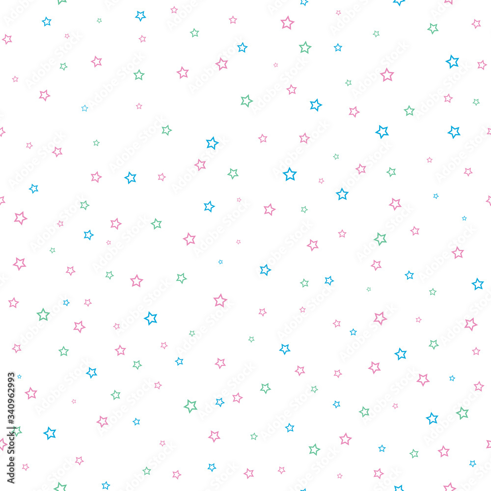 Abstract background - Seamless pattern of stars for vector graphic design