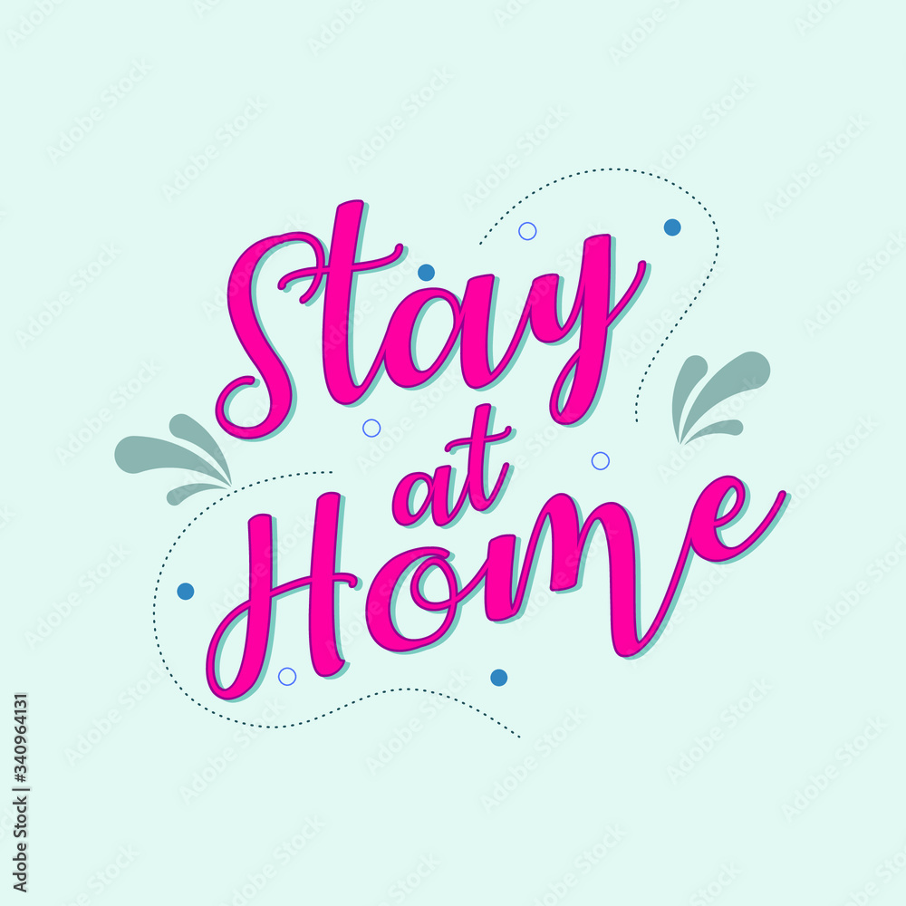 stay at home quotes simple design story