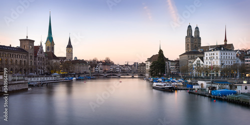 View of Zurich and the Limmat