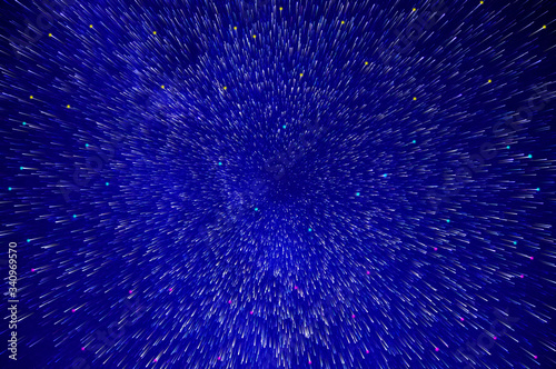 Colorful explosive sky of stars over Moscow 