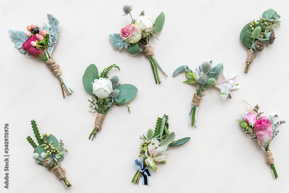 Tiny flower bouquets Tiny flower bouquets