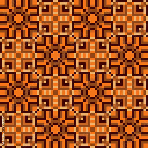 seamless geometric squares, pixel texture