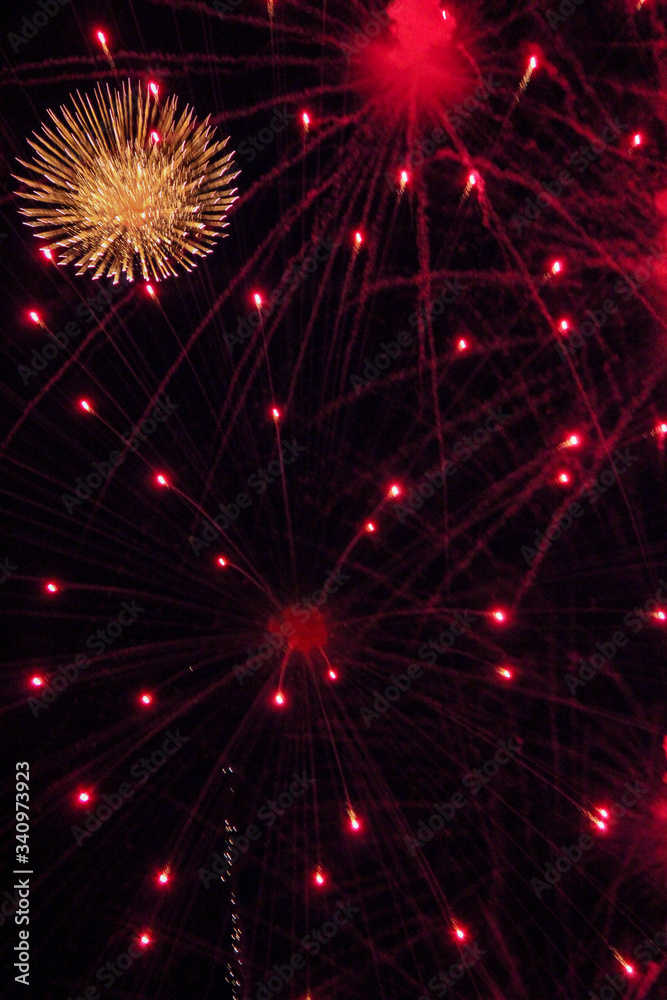 Fototapeta premium Fireworks, July 4th, July Fourth, independence day