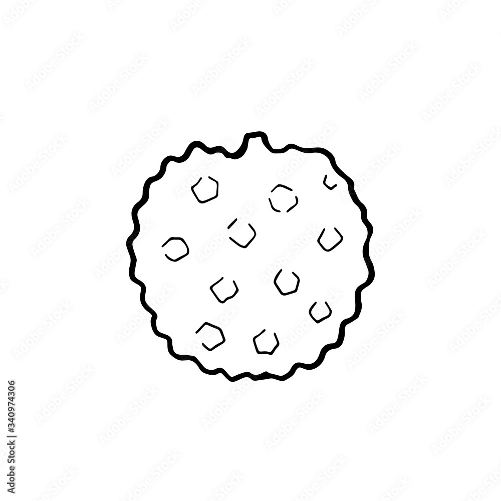 Hand drawn line icon of lychees fruit isolated on white background. Sweet tropical fruit. Simple minimal outline style. Logo design. Vector illustration Hand drawn line icon of lychees fruit isolated on white background. Sweet tropical fruit. Simple minimal outline style. Logo design. Vector illustration
