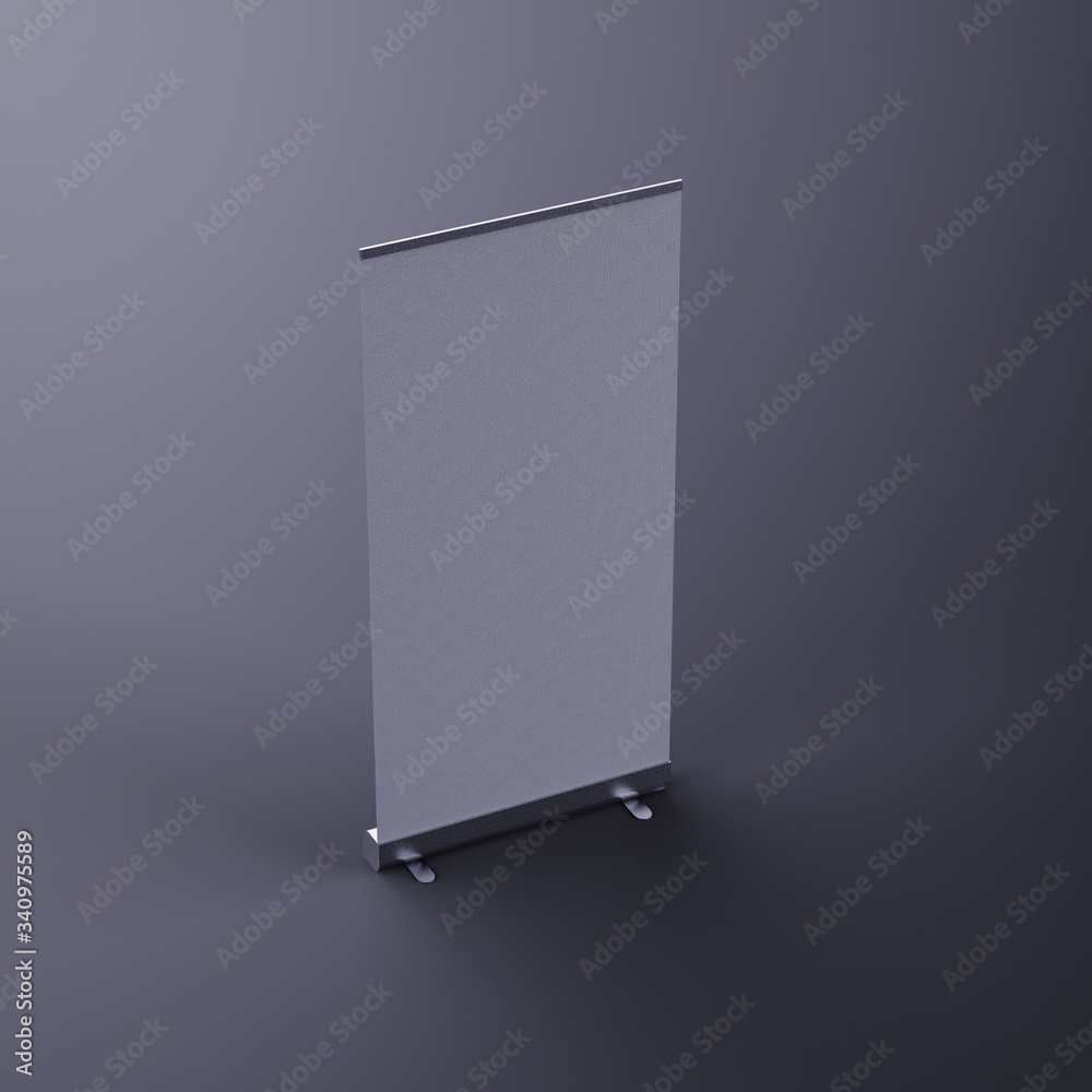 Roll Up Mockup with Dark Background Roll Up Mockup with Dark Background