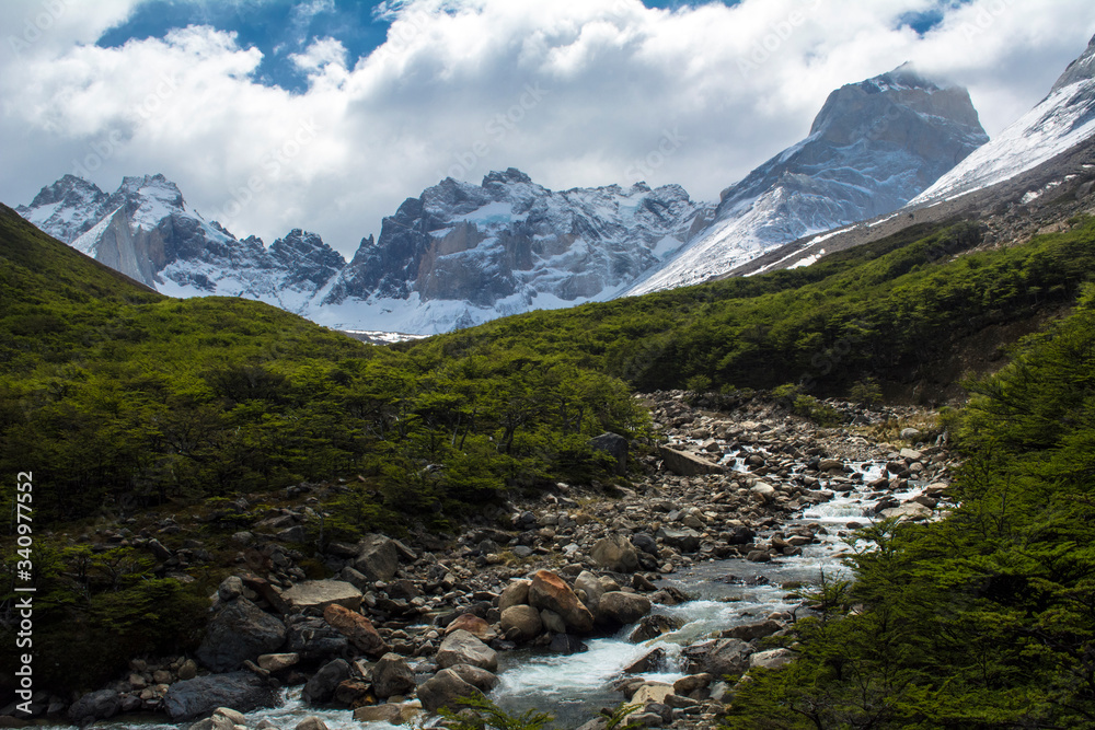 French Valley, view from the W trekking circuit, Torres del Paine, Patagonia - Chile