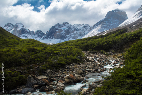 French Valley, view from the W trekking circuit, Torres del Paine, Patagonia - Chile © OtavioOliva