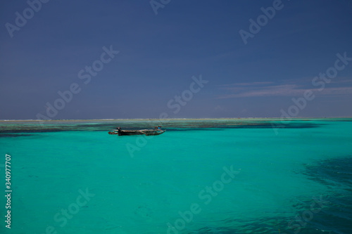 Zanzibar, landscape sea, coral reef