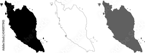 Malaysia design vector map