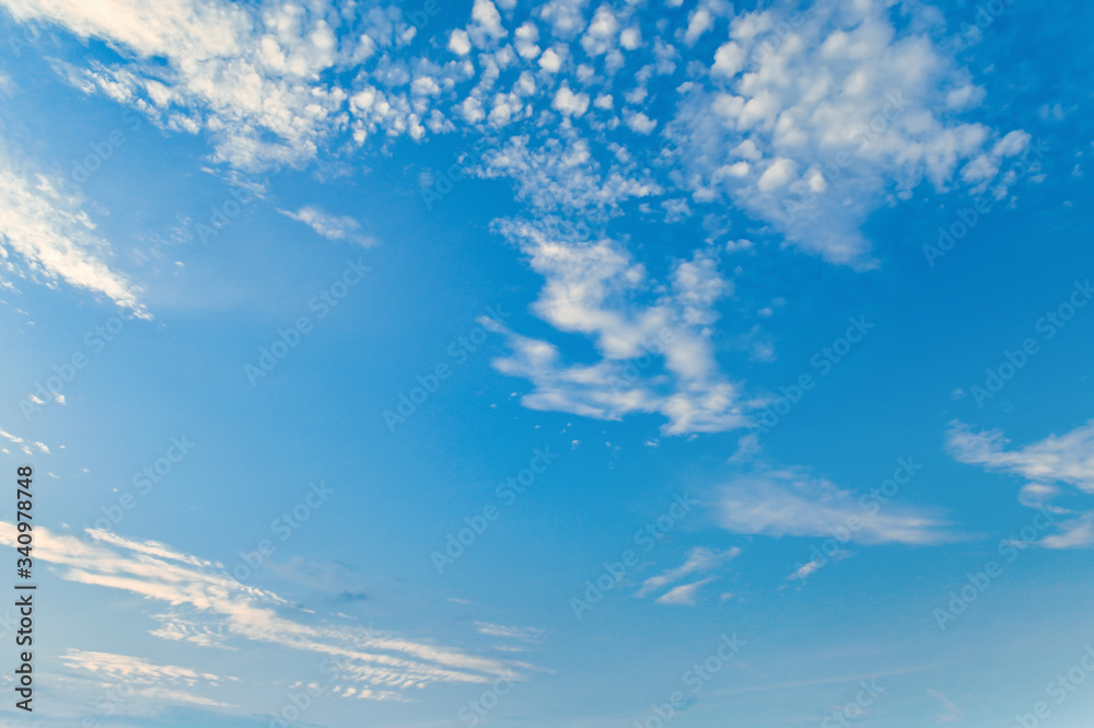 blue sky with cloud in morning light blue sky with cloud in morning light