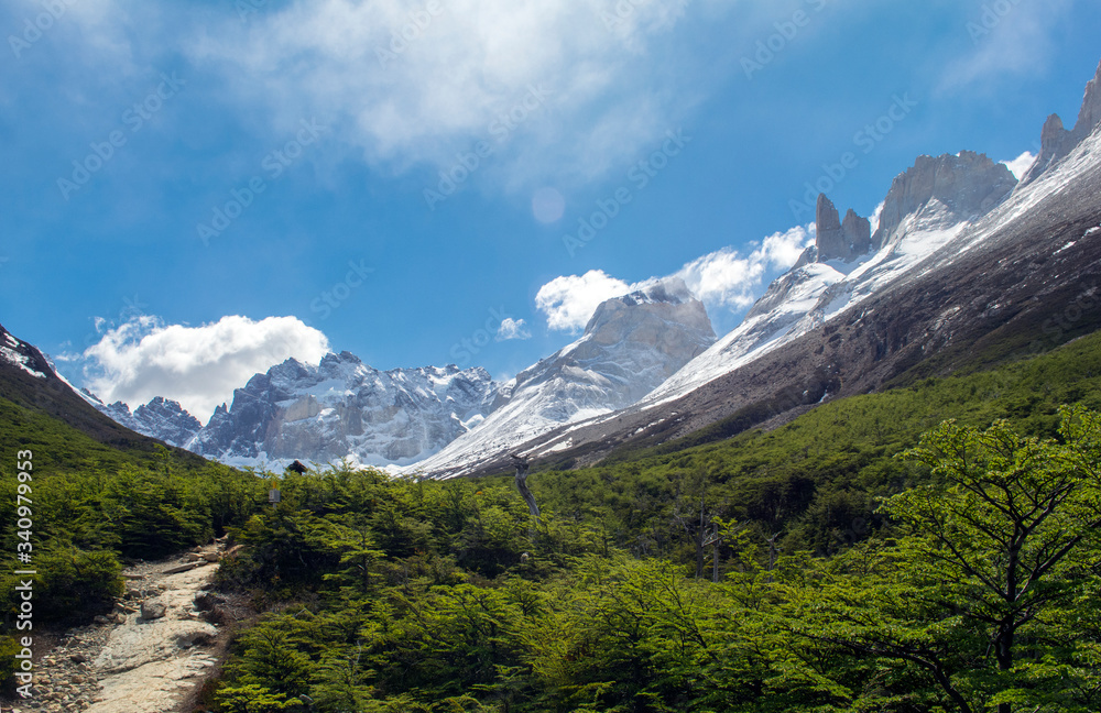 French Valley, view from the W trekking circuit, Torres del Paine, Patagonia - Chile