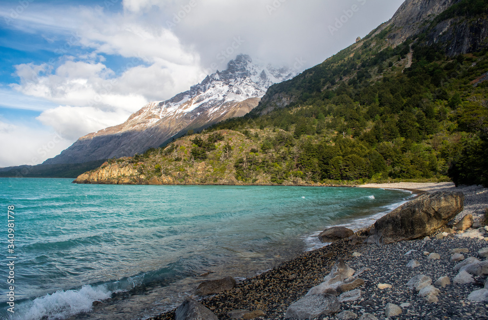 Fototapeta premium Nordenskjold Lake, W trekking circuit in Torres del Paine, Patagonia - Chile