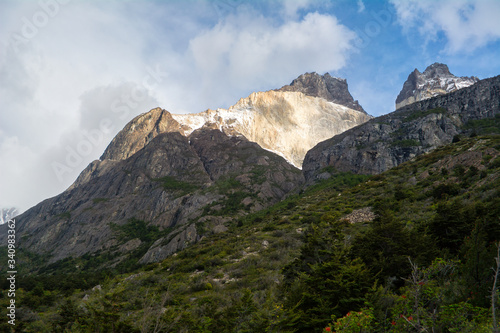 Los cuernos rock formations, close to Cuernos campsite. W trekking curcuit, Torres del Paine - Patagonia. © OtavioOliva