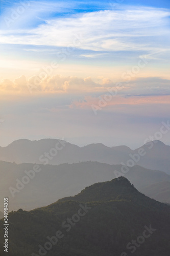 Clouds and sky over moutains. © Sura Nualpradid