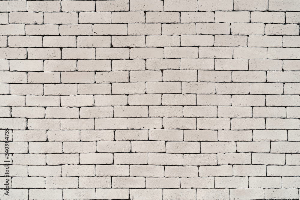 Naklejka premium Old grunge white stone brick wall texture abstract background.
