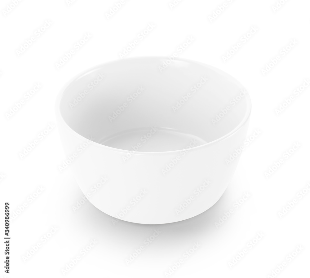 empty color bowl isolated on white background