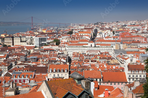 View of the Portuguese capital Lisbon from the observation deck