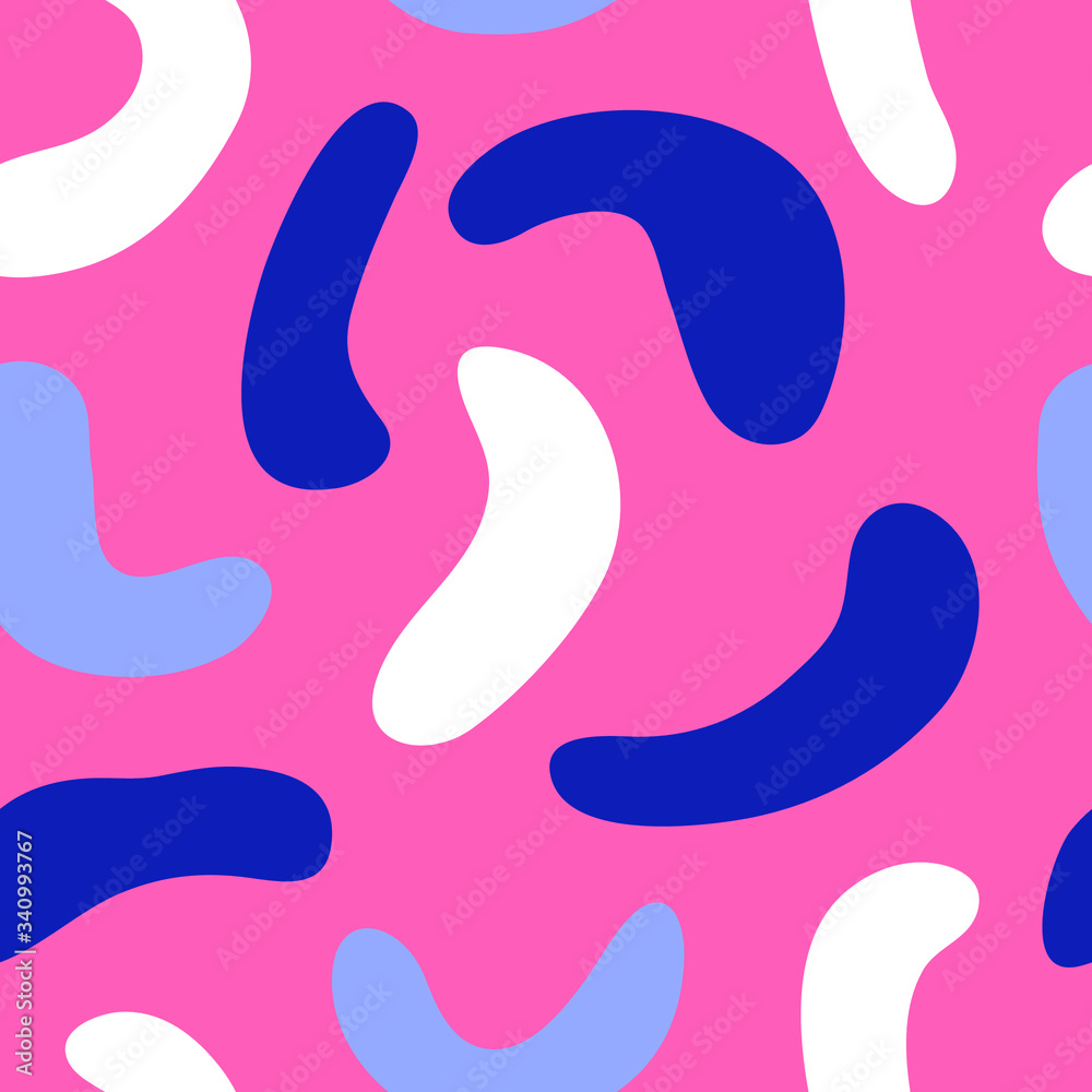 Hand drawn seamless pattern with circles. Abstract pop art background. Grunge vector illustration in style 90s Hand drawn seamless pattern with circles. Abstract pop art background. Grunge vector illustration in style 90s