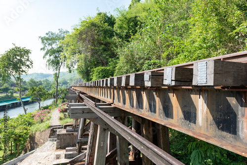 Death Railway Located in Kanchanaburi Province, Thailand, was built during World War 2 using the Allied prisoners of war. Australian soldier American soldiers and Asian laborers That the Japanese army
