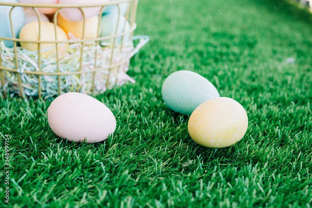 Naklejka premium Colorful Easter eggs