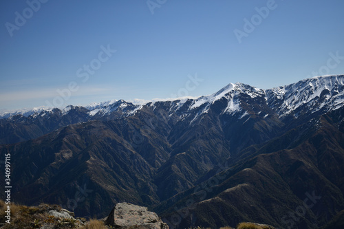 mountain view from mt fyffe near kaikoura