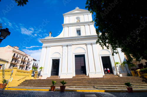 SAN JUAN DE PUERTO RICO,  November 13, 2009. Cathedral of San Juan Bautista, Old San Juan, San Juan, Puerto Rico