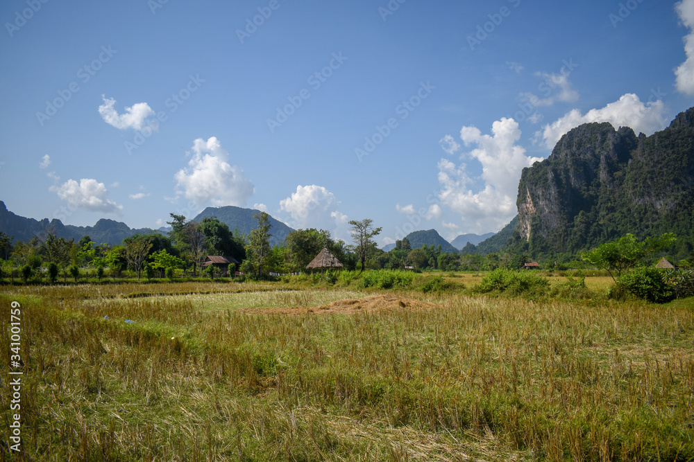 Fototapeta premium vang vieng landscape in laos