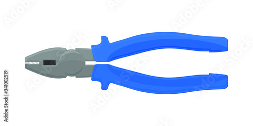 Side cutters tool vector flat illustration