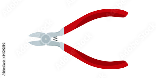 Side cutters tool vector fl...