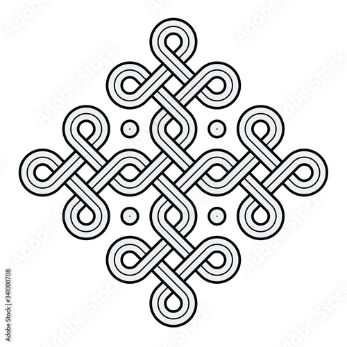 Viking Decorative Knot - Ring Cross