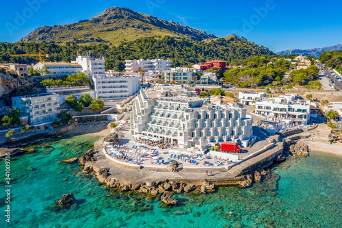 Cala San Vicente on a wonderful sunny day with crystal clear waters.