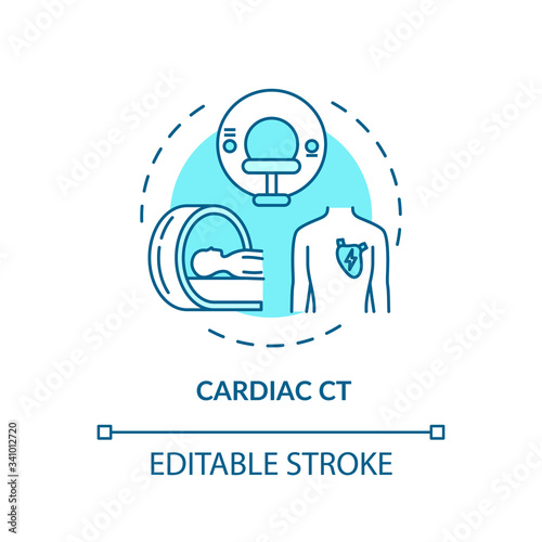 Cardiac CT concept icon