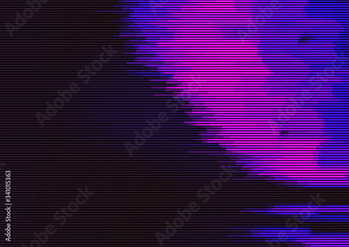 Background of glitch manipulations. Stock vector illustration.