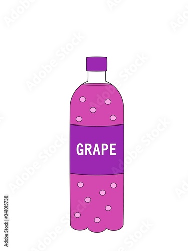 illustration of a Grape soda
