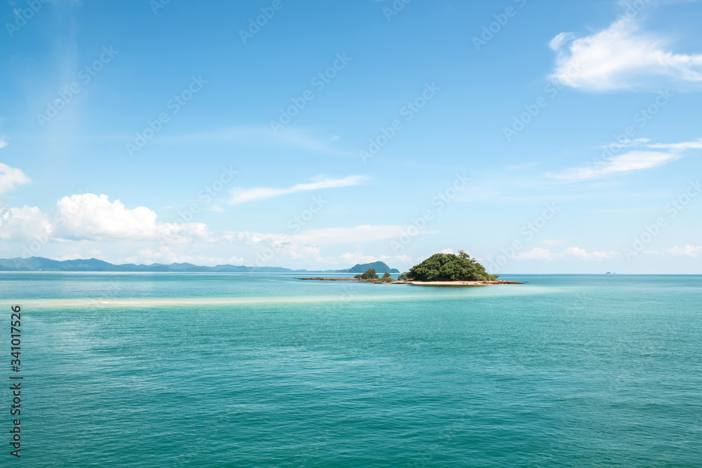 Idyllic little island surrounded by incredible turquoise Andaman sea