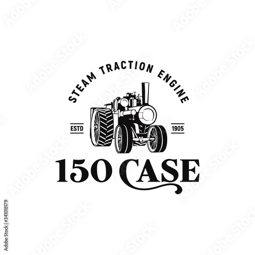 tractor engine 150 case vintage logo inspiration