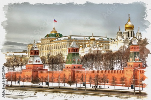 Photo View of the Moscow Kremlin