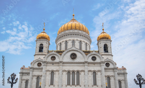 The Cathedral of Christ the Saviour or Savior is a Russian Orthodox church in Moscow, Russia © mitzo_bs