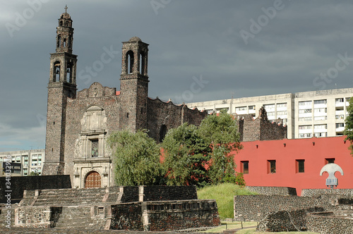 Tlateloco plaza de las tres culturas Mexico city photo