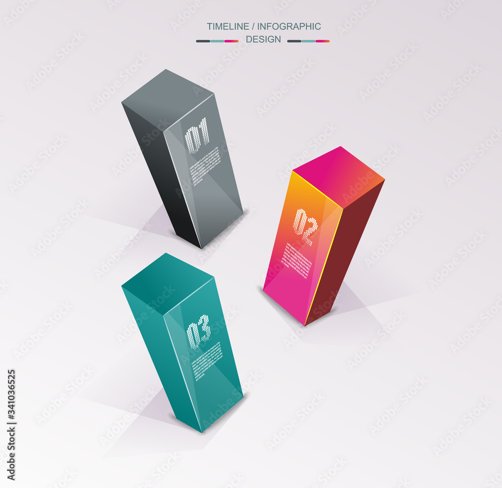 Business Design Template with bright 3d pyramids. Business Design Template with bright 3d pyramids.