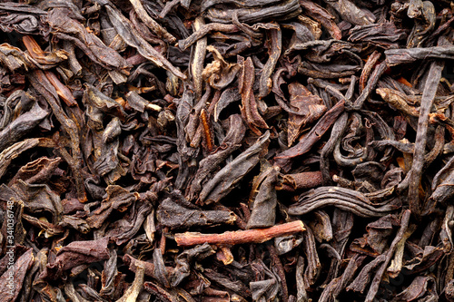 Tło - herbata czarna liściasta